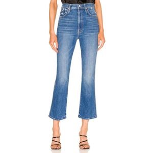 Mother High Waisted Smokin Double Ankle Jeans Broken Record Wash Women's Size 29
